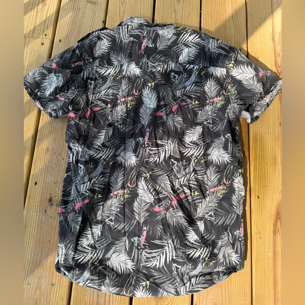 SZ M VINTAGE JURASSIC PARK THE LOST WORLD UNIVERSAL STUDIOS SHIRT HAWAIIAN MENS - Picture 2 of 7